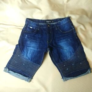 Dark Blue Men's Jean Shorts